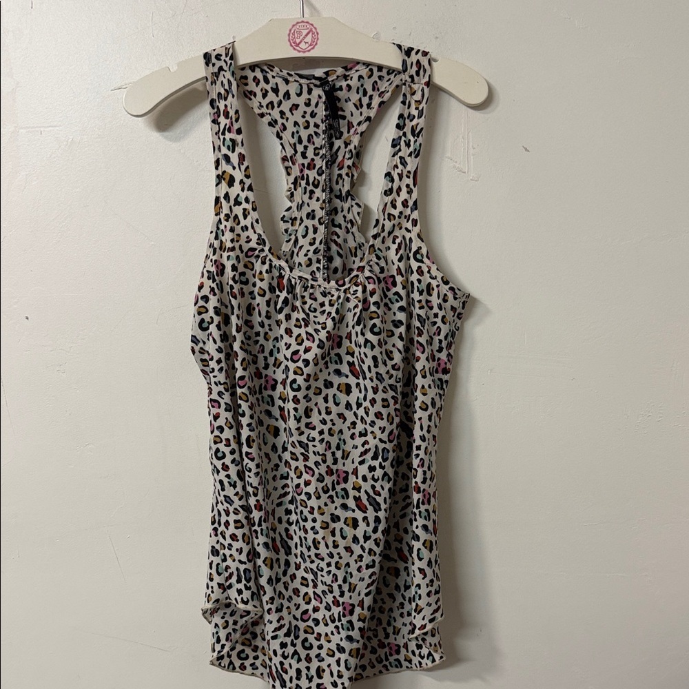 Leopard Print Women's Tank Top Y2K